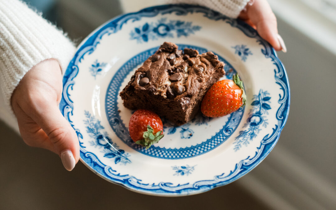 Breakfast Brownies with Cheesecake Frosting